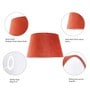 Roman Red Velvet Solid Lampshade