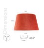 Roman Red Velvet Solid Lampshade