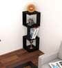 Romana Small Corner Book Shelf Black Finish