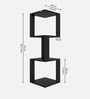 Romana Small Corner Book Shelf Black Finish