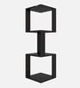 Romana Small Corner Book Shelf Black Finish