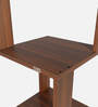 Romana Small Corner Bookshelf in Classic Walnut Finish