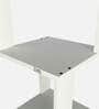Romana Small Corner Bookshelf Frosty White Finish