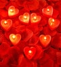Romance Red Heart Set of 12 Red Wax Decorative Candle