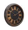 Romania Antique Black & Gold Plastic Analog Wall Clock
