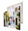 Romantic Couple On A Rainy Day Canvas Printed Art Print