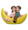 Couple Showpiece Sitting On Boat Valentine Gift
