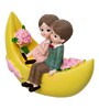 Couple Showpiece Sitting On Boat Valentine Gift