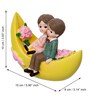 Couple Showpiece Sitting On Boat Valentine Gift