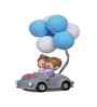 Romantic Couple with Balloon Multicolour Polyresin Showpieces