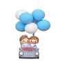 Romantic Couple with Balloon Multicolour Polyresin Showpieces