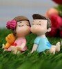 Romantic Cute Love Couple Pink & Blue (Set Of 2) Polyresin Figurine
