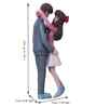 Romantic Hugging Couple Multicolour Polyresin Showpieces