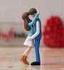 Romantic Hugging Couple Multicolour Polyresin Showpieces