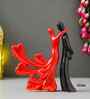 Romantic Hugging Couple Showpiece(Resin, Red Black)|Decorative Loving Couple Statue for Living Room Bedroom Hall Office Desk| Gifts for Anniversary Valentines Day Birthday
