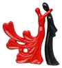 Romantic Hugging Couple Showpiece(Resin, Red Black)|Decorative Loving Couple Statue for Living Room Bedroom Hall Office Desk| Gifts for Anniversary Valentines Day Birthday