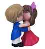 Romantic Kissing Couple Multicolour Polyresin Showpieces
