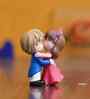 Romantic Kissing Couple Multicolour Polyresin Showpieces