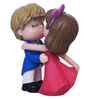 Romantic Kissing Couple Multicolour Polyresin Showpieces