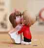 Romantic Kissing Couple Multicolour Polyresin Showpieces