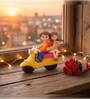 Romantic Miniature Love Couple on Scooter Valentine Gift