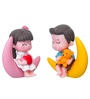 Romantic Couple Miniature On Moon Showpiece Valentine Gift
