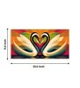 Romantic Swanscape Glass Finish Horizontal Wall Art