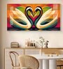 Romantic Swanscape Glass Finish Horizontal Wall Art