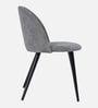 Vixen Fabric Dining Chair In Grey Colour