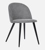 Vixen Fabric Dining Chair In Grey Colour