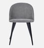 Vixen Fabric Dining Chair In Grey Colour