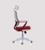 Rome Breathable Mesh Ergonomic Chair in Red & Grey Colour