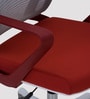 Rome Breathable Mesh Ergonomic Chair in Red & Grey Colour