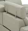 Rome Italian Leatherette Lhs Sectional Motorised Recliner With Bulit In Storage & Adjustable Headrests (3+ Lounger) In Beige Color