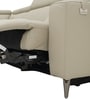Rome Italian Leatherette Lhs Sectional Motorised Recliner With Bulit In Storage & Adjustable Headrests (3+ Lounger) In Beige Color