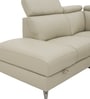 Rome Italian Leatherette Lhs Sectional Motorised Recliner With Bulit In Storage & Adjustable Headrests (3+ Lounger) In Beige Color