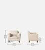 Rome Velvet 1 Seater Sofa In Camel Beige Color