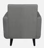 Rome Velvet 1 Seater Sofa in Grey Colour