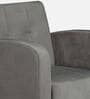 Rome Velvet 1 Seater Sofa in Grey Colour