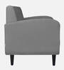 Rome Velvet 1 Seater Sofa in Grey Colour
