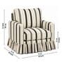Romelle 1 Seater Sofa With Teak Wood  And Suede Fabric In Multicolor