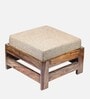 Romie Foot Stool in Teak Finish