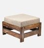 Romie Foot Stool in Teak Finish