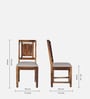 Romilly Sheesham wood 6 Seater Dining Set In Provincial Teak Finish