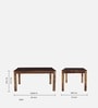 Romilly Sheesham wood 6 Seater Dining Set In Provincial Teak Finish