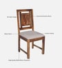 Romilly Sheesham wood Dining Chair(Set of 2) In Provincial Teak Finish Romilly Sheesham wood Dining Chair(Set of 2) In Provincial Teak Finish