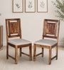 Romilly Sheesham wood Dining Chair(Set of 2) In Provincial Teak Finish Romilly Sheesham wood Dining Chair(Set of 2) In Provincial Teak Finish