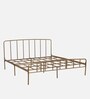 Gabriella Metal King Size Bed in Gold Colour