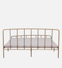 Gabriella Metal King Size Bed in Gold Colour