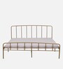 Gabriella Metal King Size Bed in Gold Colour